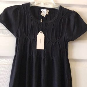 Sophie Max knit tunic black top